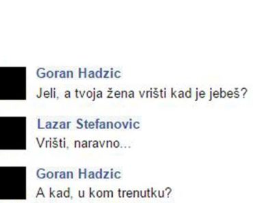 Chat DANA! Jel tvoja žena vrišti …