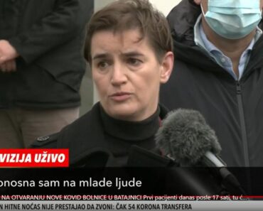 ANA BRNABIĆ ZABRINUTA: Hitno se oglasila!