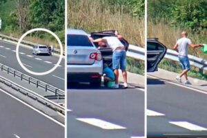 TREBALO BI GA KAZNITI DA VIŠE NIKAD NE SEDNE ZA VOLAN! Snimak oca i deteta na auto-putu izazvao lavinu komentara VIDEO