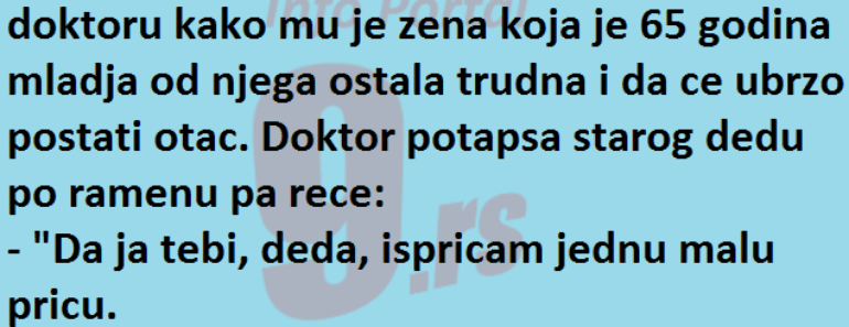 Vic DANA: Hvali se deda DOKTORU kako mu je zena koja je 65 GODINA mladja od njega ostala TRUDNA