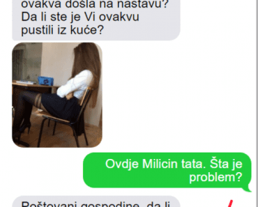POSLALA SAM PORUKU RODITELJIMA DA IM JE KĆERKA OVAKO OBUČENA DOŠLA U ŠKOLU! Otac me je ŠOKIRAO ODGOVROROM! POSLALA SAM PORUKU RODITELJIMA DA IM JE KĆERKA OVAKO OBUČENA DOŠLA U ŠKOLU! Otac me je ŠOKIRAO ODGOVROROM!