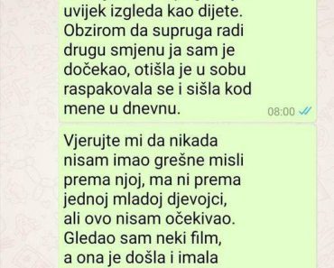 “Prošli petak nam je došla od ženine sestre kćerka” “Prošli petak nam je došla od ženine sestre kćerka”