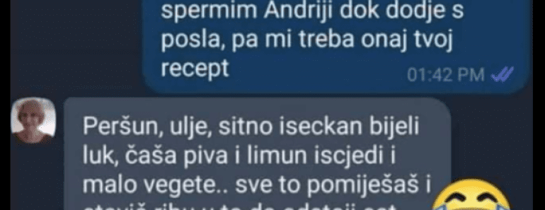 DEVOJKA SE TEK UDALA I PITALA MAMU RECEPT ZA RIBU, DA SPREMI RUČAK MUŽU: Zbog njene zadnje poruke BALKAN PLAČE OD SMEHA