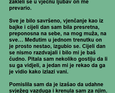 “Na vlastitom vjenčanju sam uhvatila muža kako me vara ali kada sam VIDELA sa KIM samo sam se SRUŠILA!