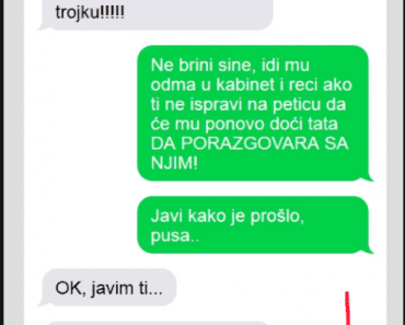 JAVIO MI SE SIN I REKAO DA JE DOBIO TROJKU, REKLA SAM MU DA ODMAH ODE U KABINET: Posle mi se javio sa ovom porukom, EVO ŠTA SAM NAPRAVILA! JAVIO MI SE SIN I REKAO DA JE DOBIO TROJKU, REKLA SAM MU DA ODMAH ODE U KABINET: Posle mi se javio sa ovom porukom, EVO ŠTA SAM NAPRAVILA!