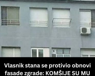 Vlasnik stana se protivio obnovi fasade zgrade: KOMŠIJE SU MU SE GENIJALNO OSVETILE (FOTO) Vlasnik stana se protivio obnovi fasade zgrade: KOMŠIJE SU MU SE GENIJALNO OSVETILE (FOTO)
