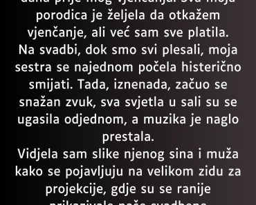 “Moja sestra je izgubila muža i osmogodišnjeg sina u nesreći mesec dana” “Moja sestra je izgubila muža i osmogodišnjeg sina u nesreći mesec dana”