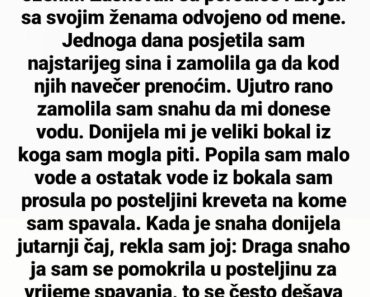 Rodila sam tri sina, svi su odrasli, škole završili, zaposlili se i kasnije …