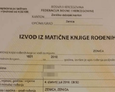 OVO IMA SAMO NA BRDOVITOM BALKANU: Kada je otac UGLEDAO RODNI LIST ĆERKE, nije mogao sebi doći od šoka! (FOTO) OVO IMA SAMO NA BRDOVITOM BALKANU: Kada je otac UGLEDAO RODNI LIST ĆERKE, nije mogao sebi doći od šoka! (FOTO)