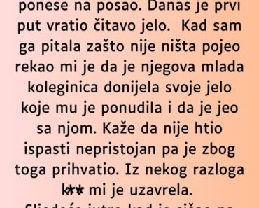 Svako jutro ustanem u 6 da mužu pripremim ručak da ponese na posao… Svako jutro ustanem u 6 da mužu pripremim ručak da ponese na posao…