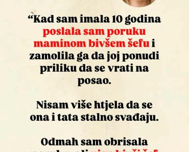 KAD SAM IMALA 10 GODINA POSLALA SAM PORUKU MAMINOM BIVŠEM ŠEFU: Evo šta je odgovorio KAD SAM IMALA 10 GODINA POSLALA SAM PORUKU MAMINOM BIVŠEM ŠEFU: Evo šta je odgovorio