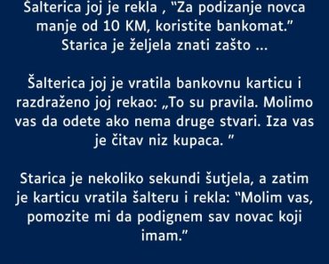 Starica je predala svoju bankovnu karticu na šalteru