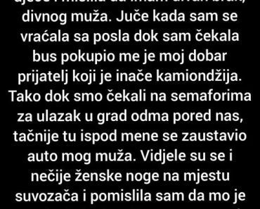 Na SEMAFORU je ugledala MUŽA sa drugom ŽENOM , ali pravi ŠOK tek DOLAZI!