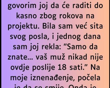 ŠEF ju je TERAO da laže za njega , a ONDA je saznala bolnu ISTINU!