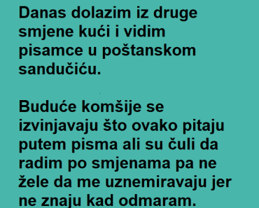 Nove KOMŠIJE ga ŠOKIRALE svojim PONAŠANJEM!
