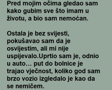 Trudna ŽENA mu je PALA niz STEPENICE , kada je STIGAO u BOLNICU usledio je ŠOK! Trudna ŽENA mu je PALA niz STEPENICE , kada je STIGAO u BOLNICU usledio je ŠOK!