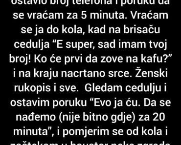 Na parkingu sam zagradio neko auto…