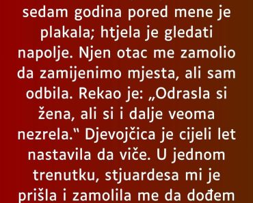 Zaledila sam se kada mi je rekla da….