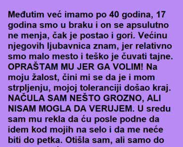 MUŽ ju je VARAO godinama ali kada je OVO videla samo se SRUŠILA , zar sa NJOM!