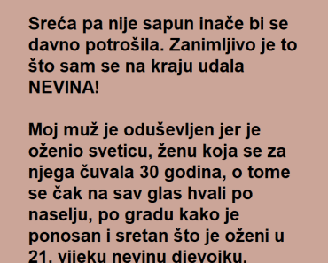 MUŽ misli da joj je bio PRVI , a ni ne sluti ŠTA mu je URADILA!