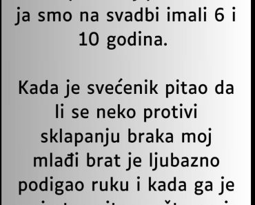 MOJ polubrat je ŠOKIRAO sve PRISUTNE….