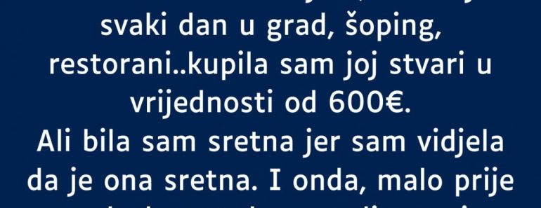 Sestra me užasno povredila…
