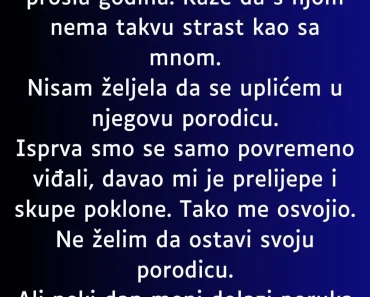 Njegova žena mi se javlja i kaže….