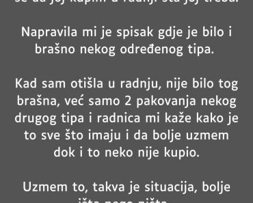 Ponudila se da POMOGNE , a onda je GORKO zažalila ….