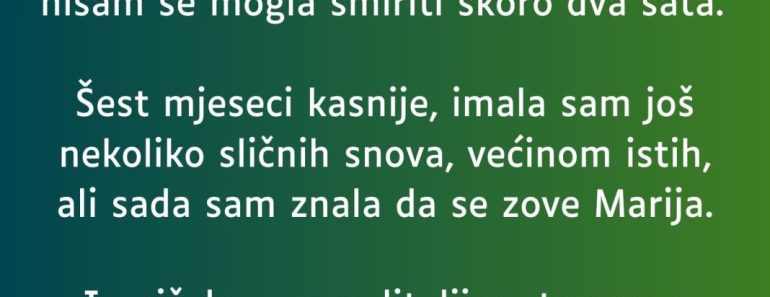 ISPOVEST od koje će vas PROĆI JEZA!