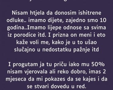 Nakon što sam saznala da me muž vara…