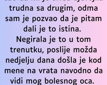 Od kolege s posla sam čuo da mi je bivša… Od kolege s posla sam čuo da mi je bivša…