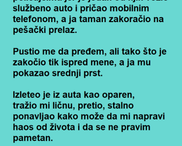 Umalo ga NIJE uhapsio ali onda je on izvadio KECA iz RUKAVA! Umalo ga NIJE uhapsio ali onda je on izvadio KECA iz RUKAVA!