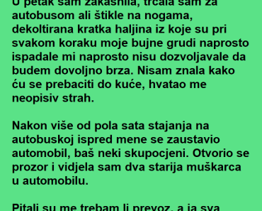 U PONOĆ je zakasnila na BUS i onda je UŠLA u auto sa NEPOZNATIM muškarcima , usledila je PRAVA DRAMA! U PONOĆ je zakasnila na BUS i onda je UŠLA u auto sa NEPOZNATIM muškarcima , usledila je PRAVA DRAMA!