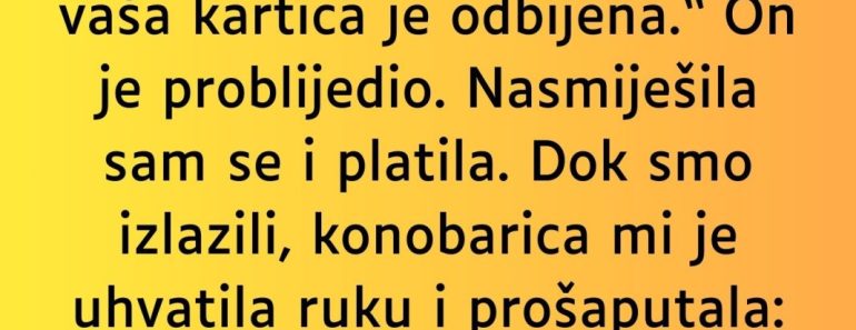 Bila je na DEJTU a onda joj je KONOBARICA spasila ŽIVOT ovim potezom…
