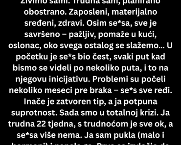 Ne mogu zamisliti da se sada u najboljim godinama …