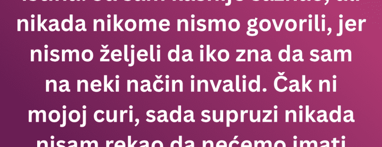 Sterilan je a žena mu ZATRUDNELA usledio je PRAVI ŠOK!