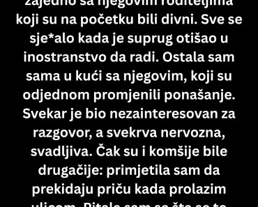 Kada je MUŽ otišao ZA inostranstvo krenuo je PRAVI pakao za nju a RAZLOG je ŠOK!