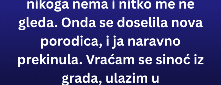 Zaboravila da se neko DOSELIO do nje pa usledio HAOS!