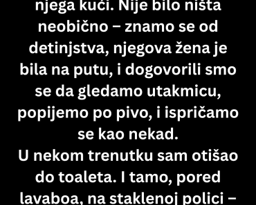 „Mislio sam da večeram s prijateljem – dok nisam video nešto što me slomilo.“