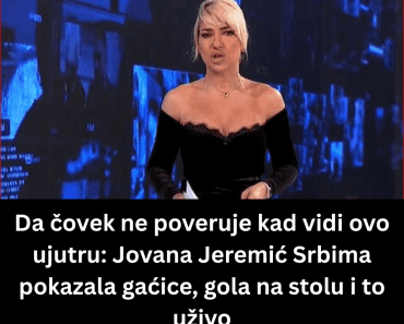Da čovek ne poveruje kad vidi ovo ujutru: Jovana Jeremić Srbima pokazala gaćice, ležala na stolu i to uživo