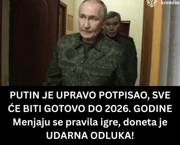 PUTIN JE UPRAVO POTPISAO, SVE ĆE BITI GOTOVO DO 2026. GODINE Menjaju se pravila igre, doneta je UDARNA ODLUKA! PUTIN JE UPRAVO POTPISAO, SVE ĆE BITI GOTOVO DO 2026. GODINE Menjaju se pravila igre, doneta je UDARNA ODLUKA!