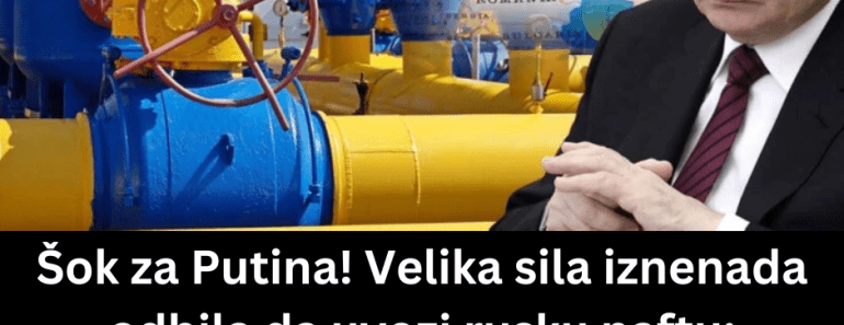 Šok za Putina! Velika sila iznenada odbila da uvozi rusku naftu: Trampove pretnje su bile jače, ovo niko nije očekivao…