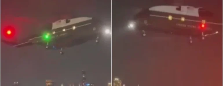 (VIDEO) Napadnut Trampov helikopter! Predsednik u njemu, haos nad Vašingtonom – stižu prvi snimci