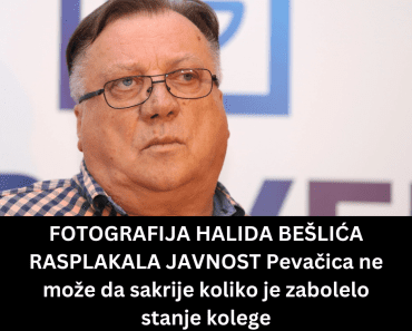 FOTOGRAFIJA HALIDA BEŠLIĆA RASPLAKALA JAVNOST Pevačica ne može da sakrije koliko je zabolelo stanje kolege FOTOGRAFIJA HALIDA BEŠLIĆA RASPLAKALA JAVNOST Pevačica ne može da sakrije koliko je zabolelo stanje kolege