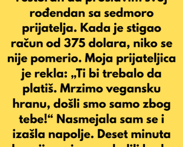 Odbijam da platim svima samo zato što …