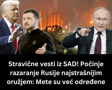 Stravične vesti iz SAD! Počinje razaranje Rusije najstrašnijim oružjem: Mete su već određene Stravične vesti iz SAD! Počinje razaranje Rusije najstrašnijim oružjem: Mete su već određene