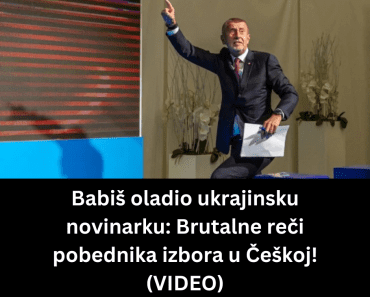 Babiš oladio ukrajinsku novinarku: Brutalne reči pobednika izbora u Češkoj! (VIDEO) Babiš oladio ukrajinsku novinarku: Brutalne reči pobednika izbora u Češkoj! (VIDEO)