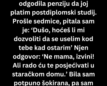 Šokirala me je rečenica moje ćerke – pa sam odlučila da joj održim lekciju koju neće zaboraviti Šokirala me je rečenica moje ćerke – pa sam odlučila da joj održim lekciju koju neće zaboraviti