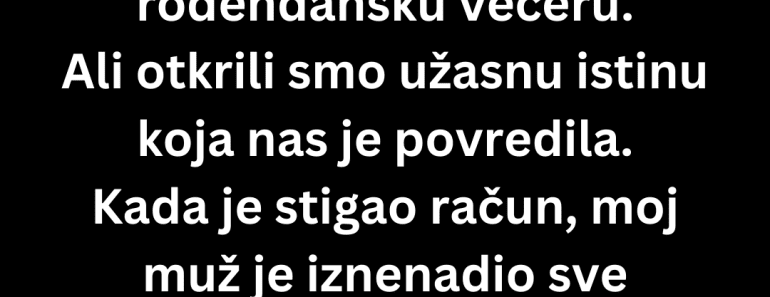 Odbijam da platim 90. rođendansku večeru svoje svekrve