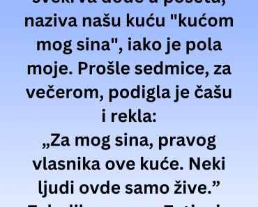 Svekrvina zdravica na večeri pretvorila se u horor. Nisam mogla da verujem šta je rekla sledeće…